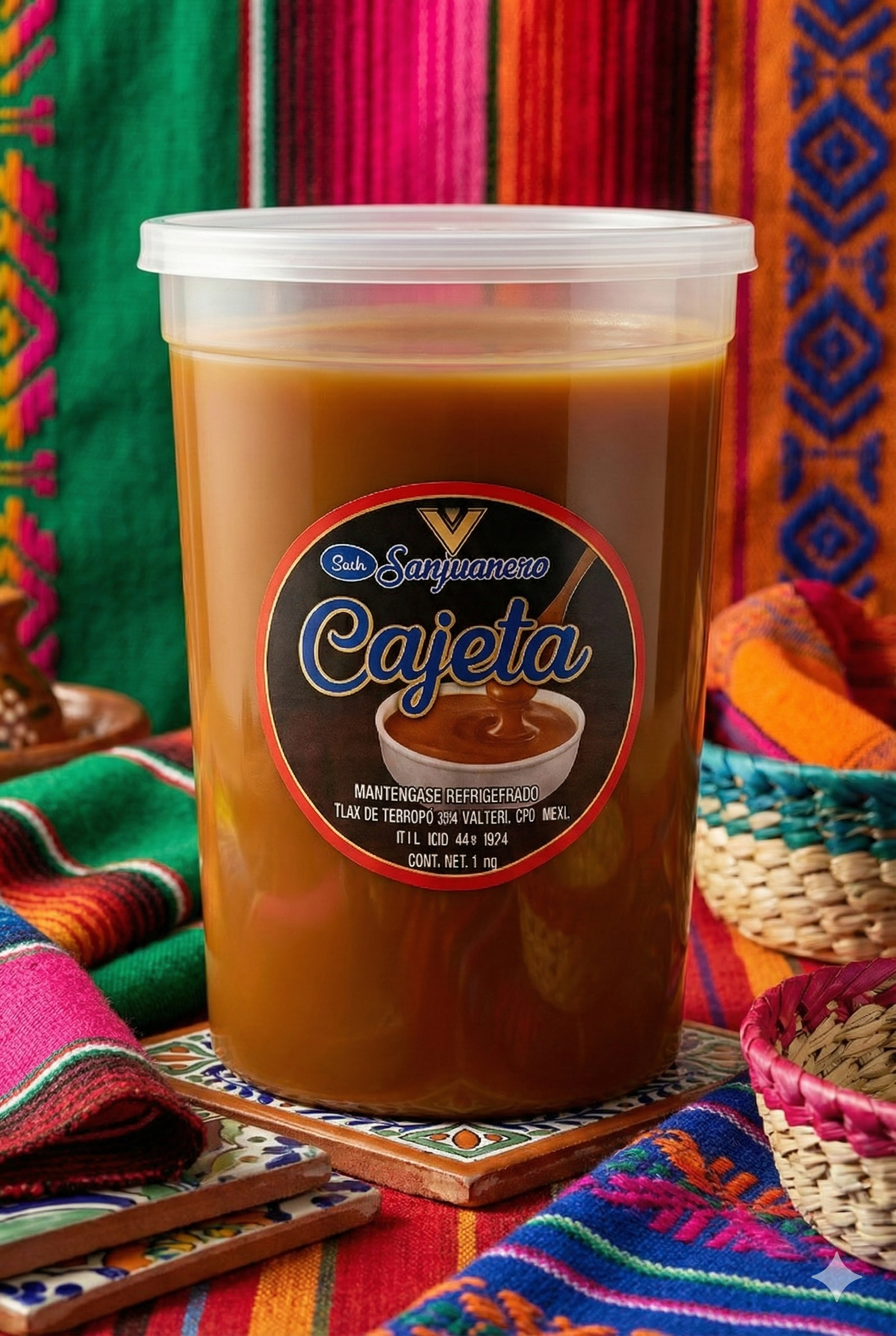 Cajeta de leche de vaca regular. 1kg.